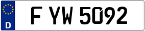 Trailer License Plate